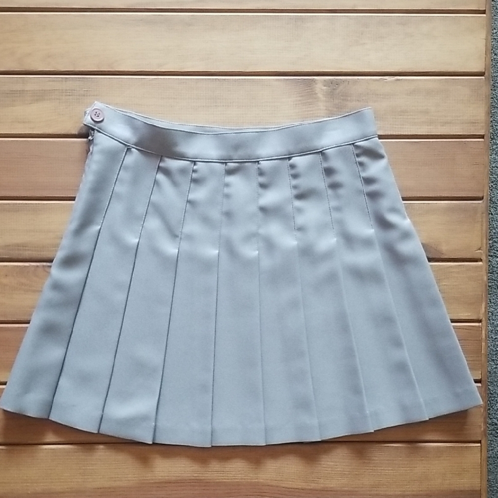 Los Angeles Apparel Light Gray Tennis Skirt